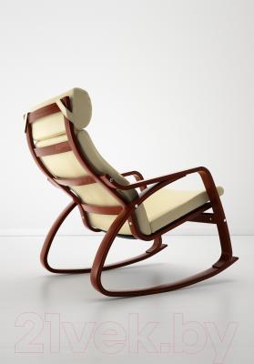 Кресло-качалка Ikea Поэнг 299.008.73 (коричневый/светло-бежевый)