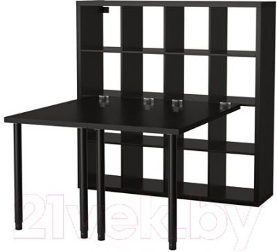 Письменный стол Ikea Каллакс 891.230.88 (черно-коричневый)
