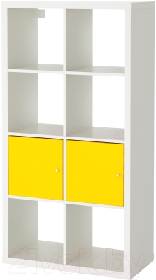 Стеллаж Ikea Каллакс 891.555.07 (белый/желтый)