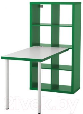 Письменный стол Ikea Каллакс 991.230.40 (белый/зеленый)