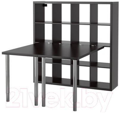 Письменный стол Ikea Каллакс 390.465.49 (черно-коричневый)