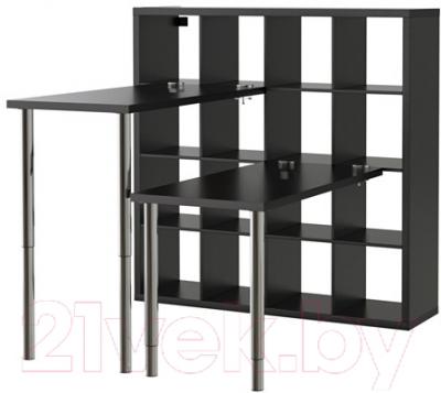 Письменный стол Ikea Каллакс 390.465.49 (черно-коричневый)