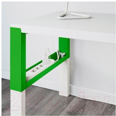 Письменный стол Ikea Поль 391.289.41 (белый/зеленый)