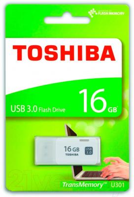 Usb flash накопитель Toshiba U301 White 16GB (THN-U301W0160E4)