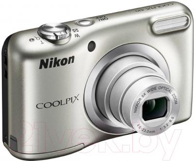 Компактный фотоаппарат Nikon Coolpix A10 (серебро)