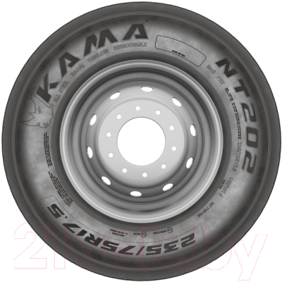 Грузовая шина KAMA NT 202 235/75R17.5 143/141J M+S Прицепная