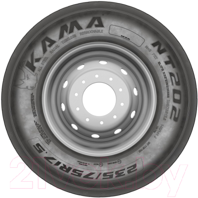 Грузовая шина KAMA NT 202 265/70R19.5 143/141J M+S Прицепная