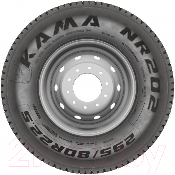 Грузовая шина KAMA NR 202 295/80R22.5 152/148M M+S Ведущая — фото 3
