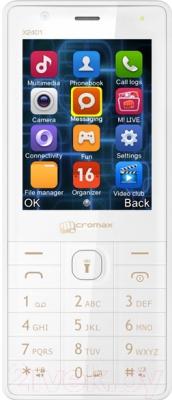 Мобильный телефон Micromax X2401 (белый/шампань)