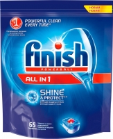 

Таблетки для посудомоечных машин Finish, All in One Shine & Protect