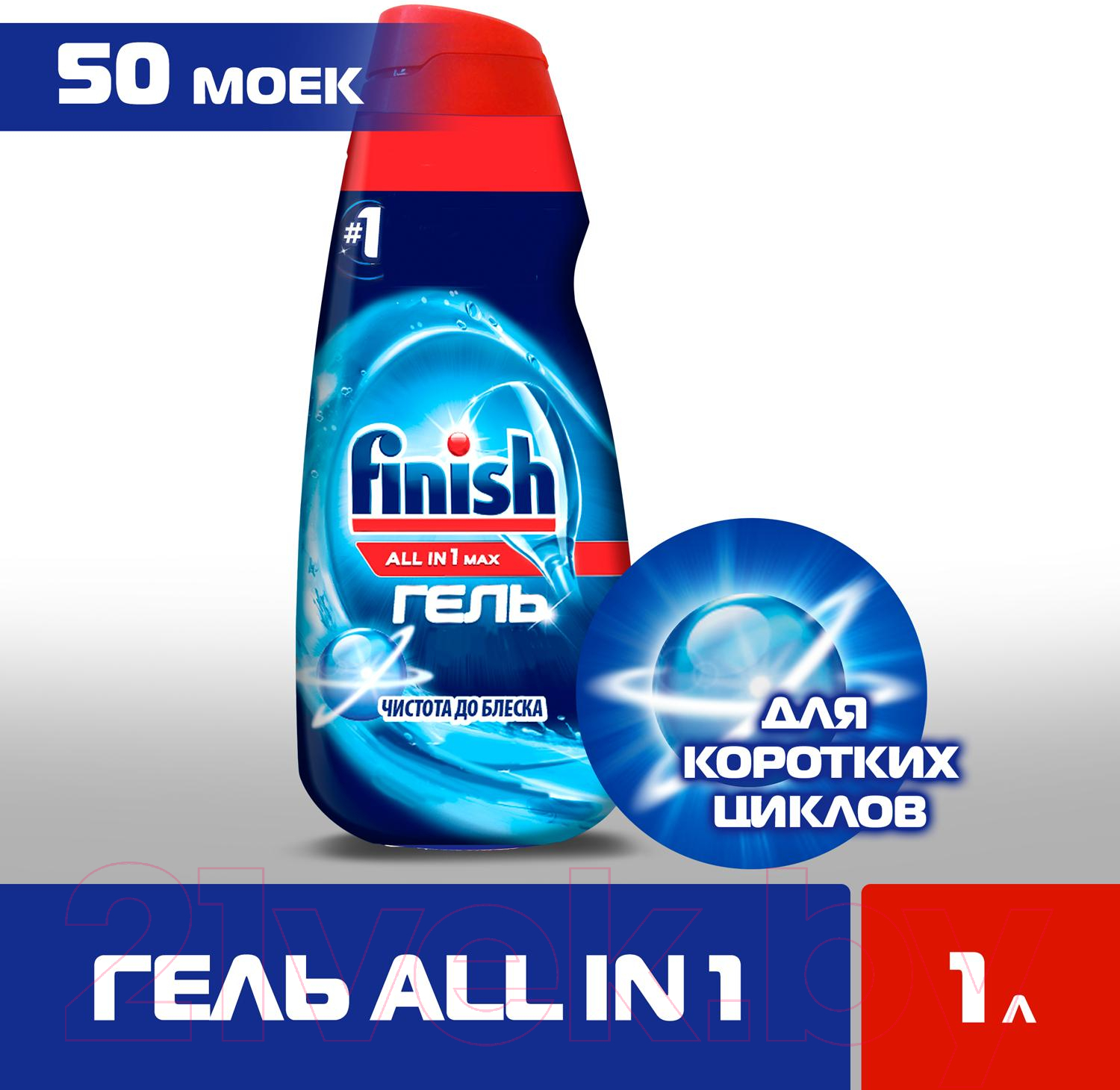 Гель для посудомоечных машин Finish All in One (1л)