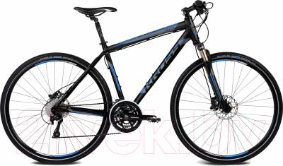 Велосипед Kross Evado 3.0 2016 (M, черный/синий матовый)