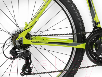 Велосипед Kross Hexagon X1 2016 (M, лайм/черный глянцевый)