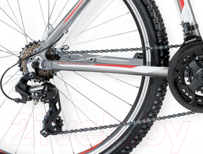 Велосипед Kross Hexagon X1 2016 (M, серый/белый/красный глянцевый)