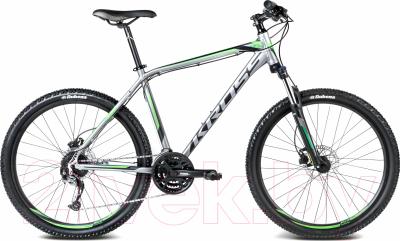 Велосипед Kross Hexagon X6 2016 (M, графит/черный/зеленый матовый)