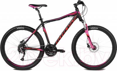 Велосипед Kross Lea F4 2016 (S, черн./красный/розовый матовый)