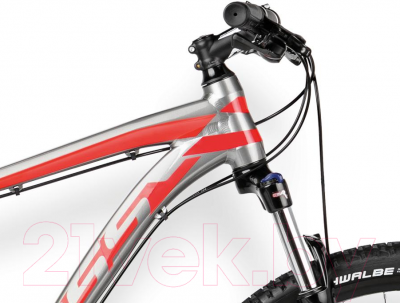 Велосипед Kross Level B1 2016 (L, графит/красный/черный глянец)