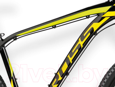 Велосипед Kross Level B1 2016 (L, черный/желтый/белый глянец)