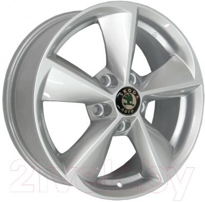 Литой диск K&K KC681 Octavia Silver 16x6.5" 5x112мм DIA 57.1мм ET 46мм