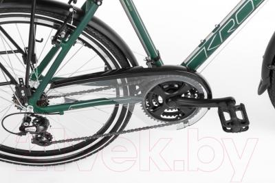 Велосипед Kross Trans India 2016 (M, зеленый/платиновый матовый)