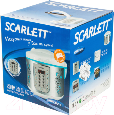 Мультиварка Scarlett SC-MC410S15 (сталь) - коробка