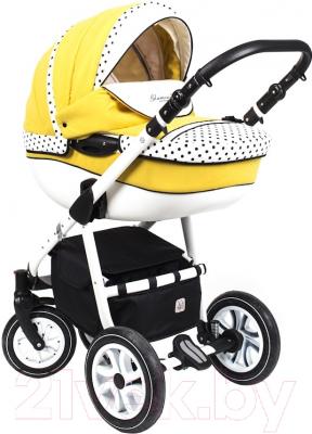 Детская универсальная коляска Dada Paradiso Group Glamour Alu 3в1 (желтый)