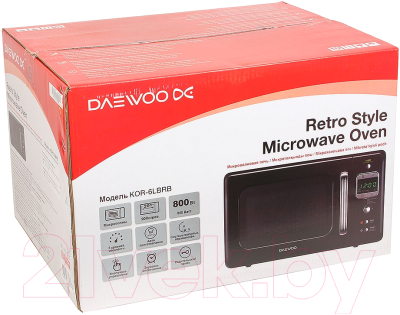 Микроволновая печь Daewoo KOR-6LBRB - коробка