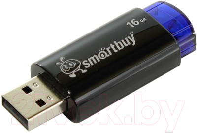 Usb flash накопитель SmartBuy Click 16Gb (SB16GBCL-B)