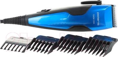 Машинка для стрижки волос Polaris PHC1504 (черный/голубой)