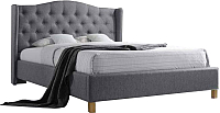 Двуспальная кровать Signal Aspen 160x200 (серый) - 