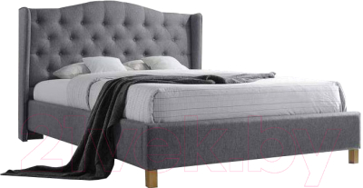 Двуспальная кровать Signal Aspen 160x200 (серый)