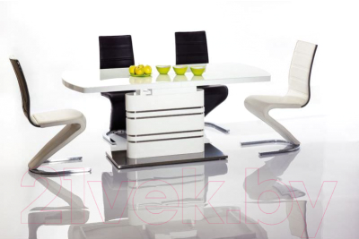 Обеденный стол Signal Gucci 140x85 (белый лак)