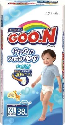 Подгузники-трусики детские Goo.N Boy XL 12-20кг (38шт)