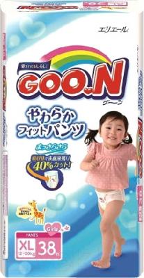 Подгузники-трусики детские Goo.N Girl XL 12-20кг (38шт)