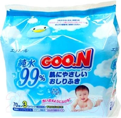 Влажные салфетки Goo.N Для младенцев (70штx3)