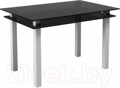 Обеденный стол Artglass Кристалл (серый)
