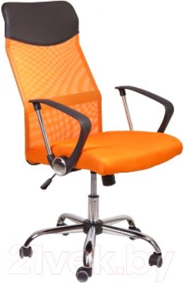 Кресло офисное Седия Aria Chrome Eco (черный/оранжевый)