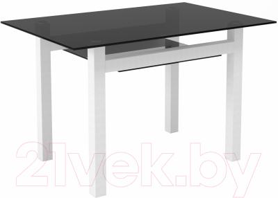 Обеденный стол Artglass Tornado 120 (серый/белый)