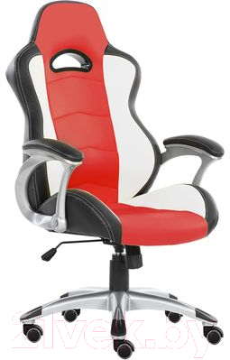 Кресло геймерское Седия Tyrrell Eco (черный/белый/красный)