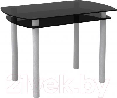 Обеденный стол Artglass Октава (серый)