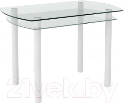 Обеденный стол Artglass Октава (белый)
