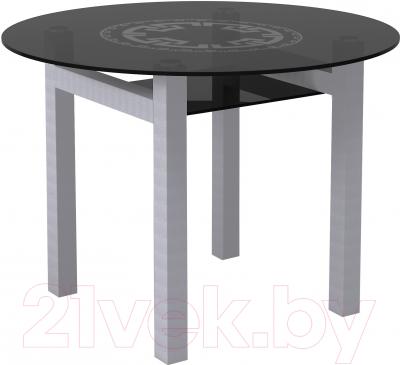 Обеденный стол Artglass Ringo Cleo Круг (серый)