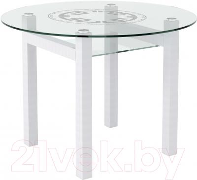 Обеденный стол Artglass Ringo Cleo Круг (белый)