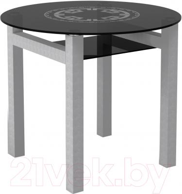 Обеденный стол Artglass Ringo Cleo 90 Круг (серый)