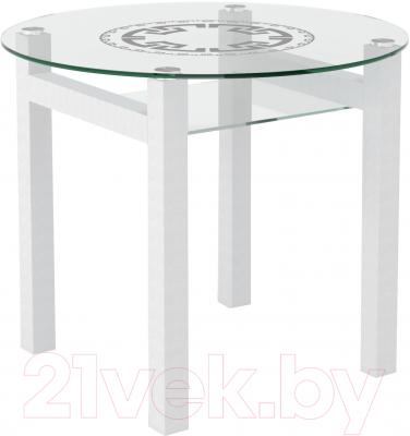 Обеденный стол Artglass Ringo Cleo 90 Круг (белый)