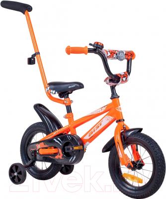 Детский велосипед с ручкой AIST Pluto 12 (красный)