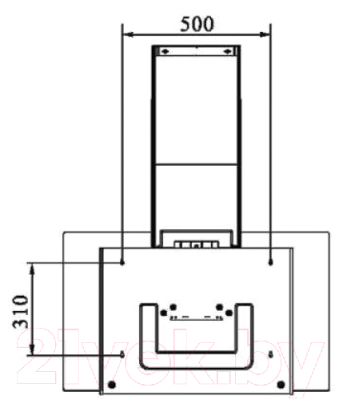 Вытяжка наклонная Korting KHC61080GN