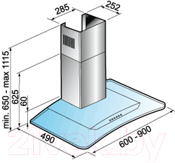 Вытяжка купольная Korting KHC6954X