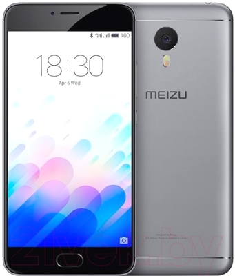 Смартфон Meizu M3 Note 16Gb (серый/черный)