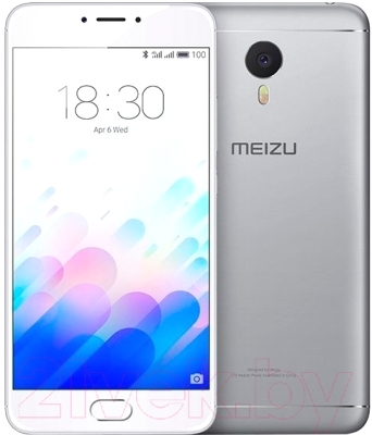 Смартфон Meizu M3 Note 16Gb (серебристый/белый)